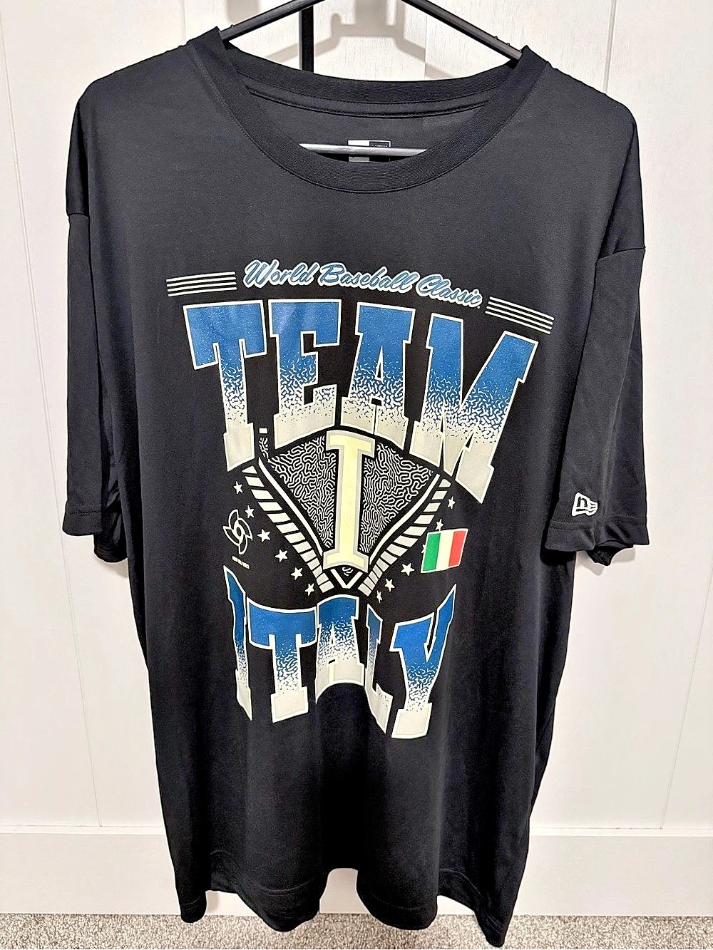New Era Team Italy World Baseball Classic WBC T-Shirt Men’s XL Black NWT